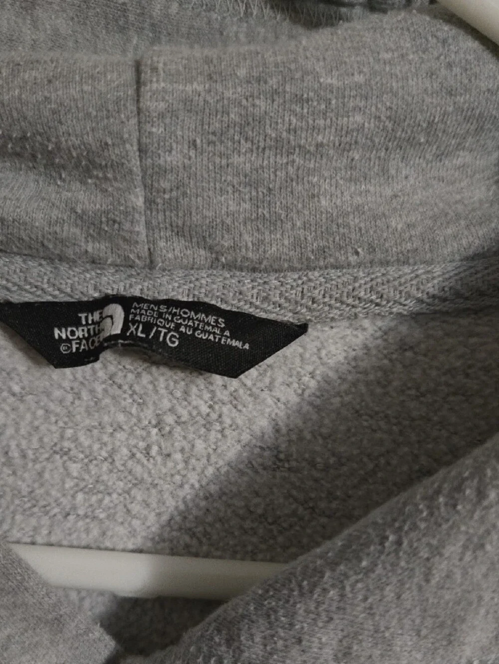 The North Face Grey Pullover Hoodie with White Logo